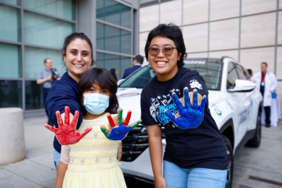 Hyundai Hope On Wheels Handprint Ceremony at UCLA Mattel Children’s Hospital in Los Angeles, California on August 7, 2024 (Photo/Hyundai)