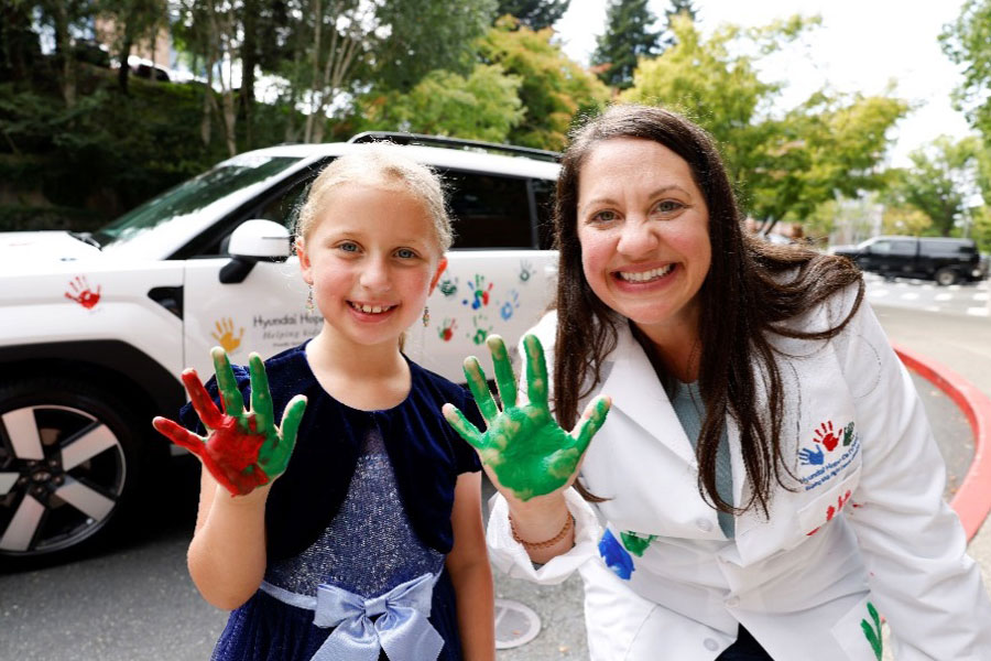 Hyundai Hope On Wheels Handprint Ceremony at Fred Hutchinson Cancer Center in Seattle, Washington on August 15, 2024 (Photo/Hyundai)