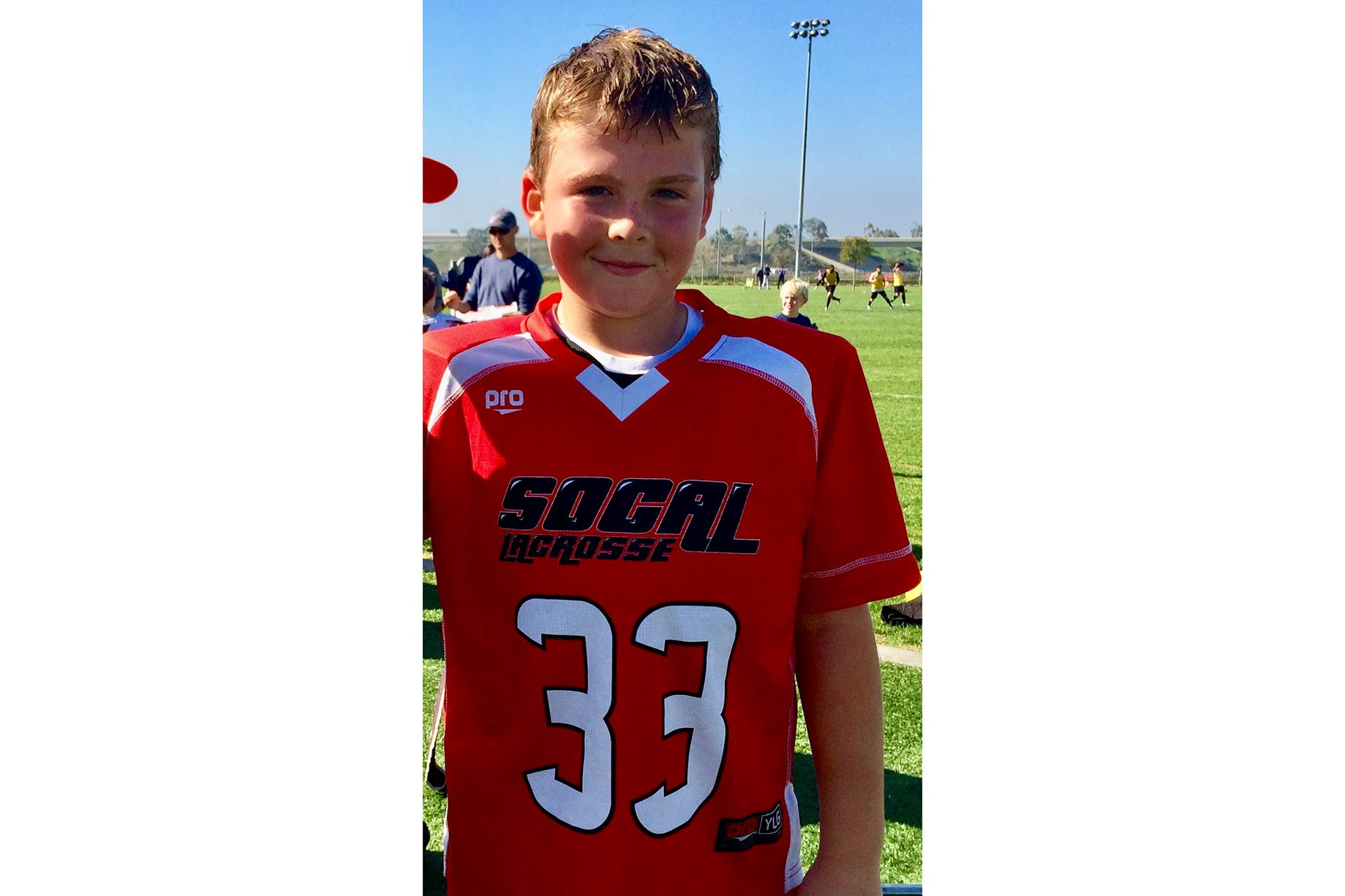 The No. 33 race car number honors Reese Imhoff photographed here, a friend of the team who passed away from a rare form of bone cancer.