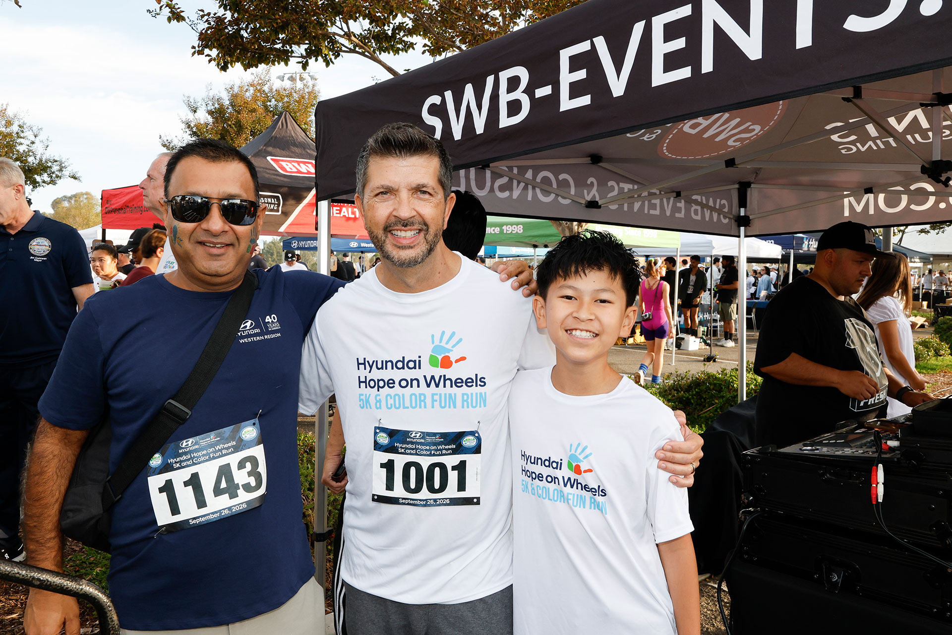 Hyundai Hope on Wheels National Youth Ambassador at a Hyundai Hope on Wheels 5K Color Fun Run